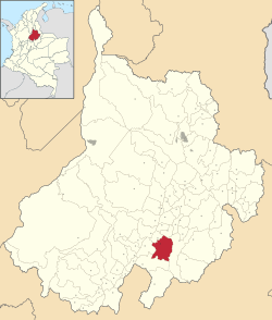 Oiba ubicada en Santander (Colombia)