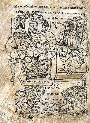 Archivo:Constantine burning Arian books