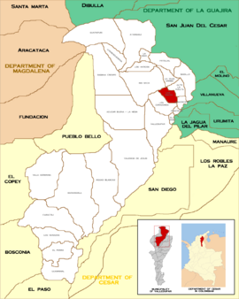 Corregimientos of Valledupar - Las Raices.png