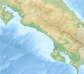 Costa Rica Puntarenas relief map