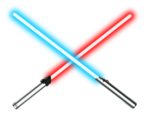 Archivo:Dueling lightsabers