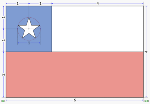 Archivo:Flag of Chile (construction sheet)