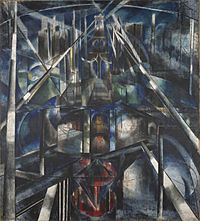 Archivo:Joseph Stella, 1919-20, Brooklyn Bridge, oil on canvas, 215.3 x 194.6 cm, Yale University Art Gallery