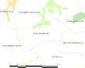 Map commune FR insee code 14595