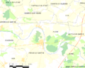 Map commune FR insee code 72021