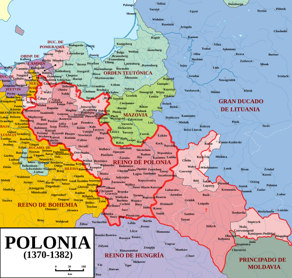 Archivo:Polska 1370 - 1382-es