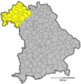 Regierungsbezirk Unterfranken 1970