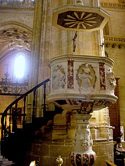 Archivo:Segovia - Catedral, pulpito