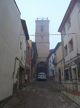 Argavieso - Iglesia parroquial de la Natividad - Torre.jpg