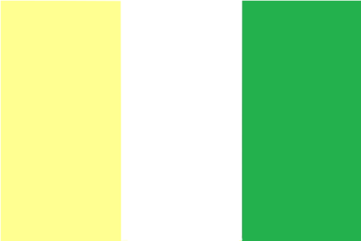 Bandera Amarillo Claro y Verde