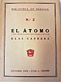 Blas Cabrera-Atomo