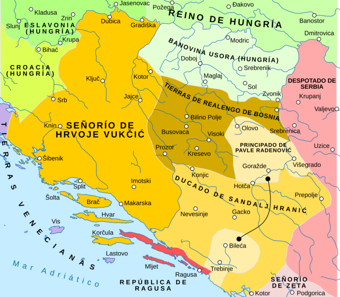 Bosnia around 1412-es