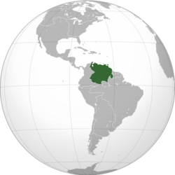Captaincy General of Venezuela, 1777 (ortographic projection).svg
