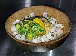 Archivo:Ceviche de pescado Jipijapa (presentación 1, gastronomía Ecuatoriana)