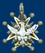 Archivo:Cross of the Order of White Eagle (XVIII century)