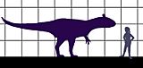 Archivo:Cryolophosaurus-human size