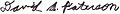 David A Paterson Signature