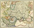 Ethnographic map "Slavic lands", done by Pavel Šafařík in 1842 (with selected ethnographic Ukrainian habitat)