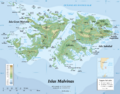 Falkland Islands topographic map-es (argentinian names places)