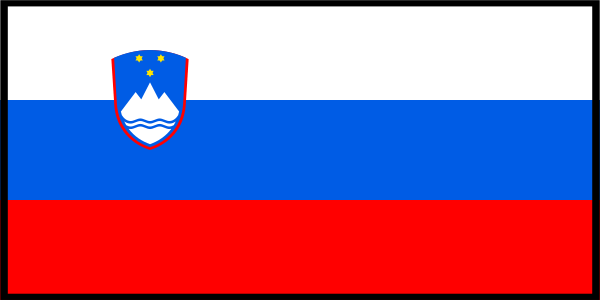 Flag of Slovenia (bordered)
