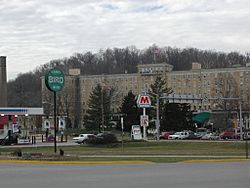 French Lick Resort and Larry Bird Boulevard, French Lick, Indiana 01-13-2002.JPG
