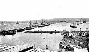 Gibraltar Docks in the 1880's