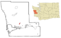 Grays Harbor County Washington Incorporated and Unincorporated areas Aberdeen Gardens Highlighted