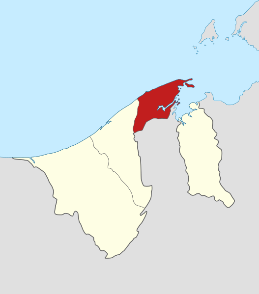 Archivo: Locator map Brunei-Muara in Brunei