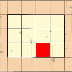 Map highlighting Mercer Township, Adams County, Iowa.svg