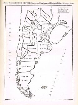 Archivo:Map of Argentine provinces and municipalities which have issued revenue stamps 1904