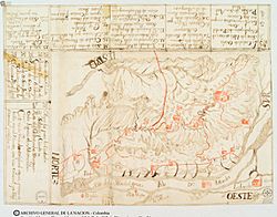 Mapa, siglo XVIII (Ocaña, Colombia).jpg