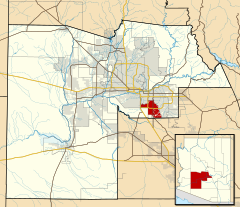 Maricopa County Incorporated and Planning areas Chandler highlighted.svg