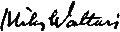 Mika Waltari signature