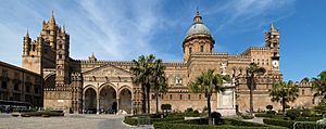 Archivo:Panoramica Cattedrale di Palermo
