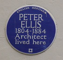 Archivo:Peter Ellis Plaque at 40 Falkner Square