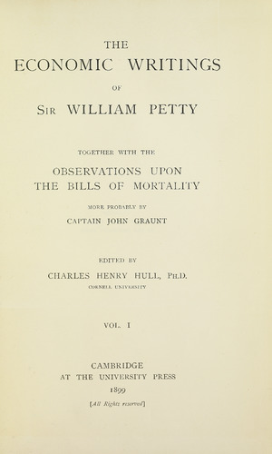 Archivo:Petty - Economic writings, 1899 - 5179309