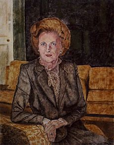 Archivo:Prime Minister Mrs. Thatcher (the Iron Lady) in No. 10 Downing Street