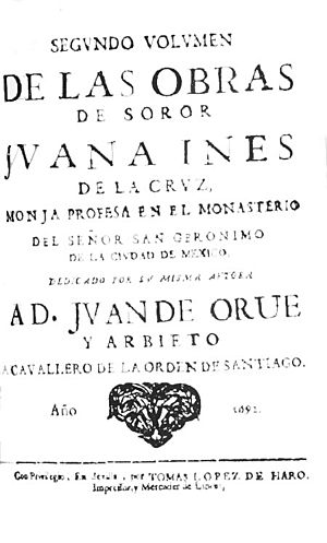 Archivo:Segundo volumen de las obras de Sor Juana Inés de la Cruz