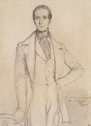 Archivo:Théodore Chassériau - Portrait of Alphonse de Lamartine