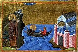 Archivo:Theodore Studite (Menologion of Basil II)