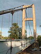 Vernaison - Pont suspendu sur le Rhône -1