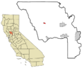 Yolo County California Incorporated and Unincorporated areas Esparto Highlighted