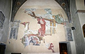 Archivo:1528 - Milano S. Maria Immacolata - Borgognone (attr. a), Xpo sotto il torchio - Foto G. Dall'Orto, 24-Sep-2007