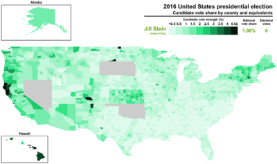 Archivo:2016 United States presidential election - Percentage of votes cast for Jill Stein by county