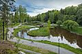 Ankkapuisto and Ankkalammet in Korso, Vantaa, Finland, 2021 May