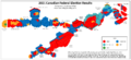 Canadian Federal Election Cartogram 2021