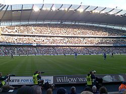 El Estadio Ciudad de Mánchester, sede de la final.
