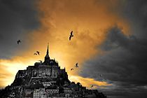 Coucher du soleil Mont Saint Michel