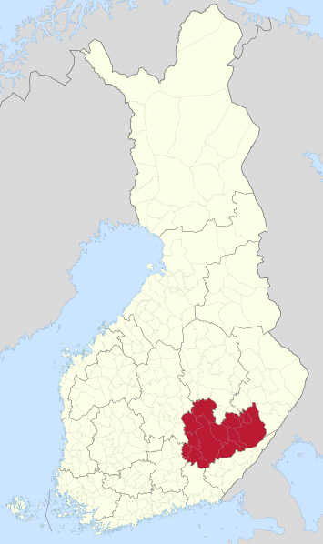 Etelä-Savo sijainti Suomi