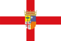 Flag of Zaragoza province (with coat of arms)